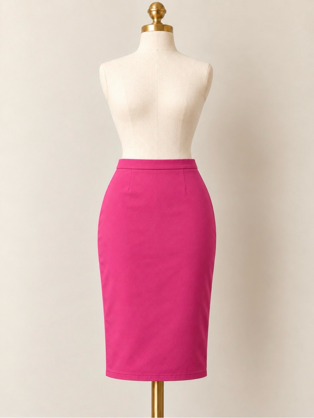 Anne Klein Bright Fuchsia Pink Pencil Skirt